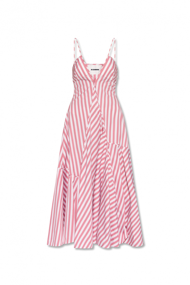 jil sander skirt | Pink Striped dress JIL SANDER